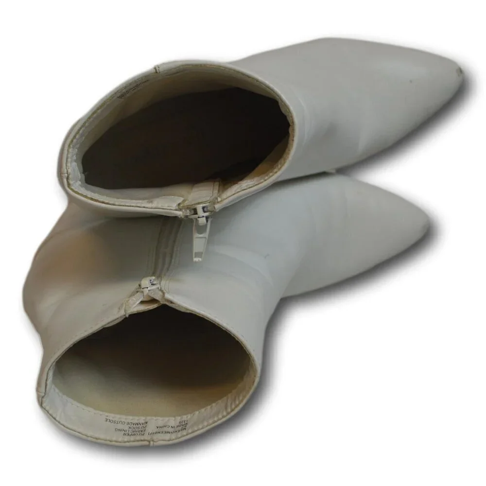 Madden Girl Finlee Ankle Boots, Women's Size 8.5 M, White